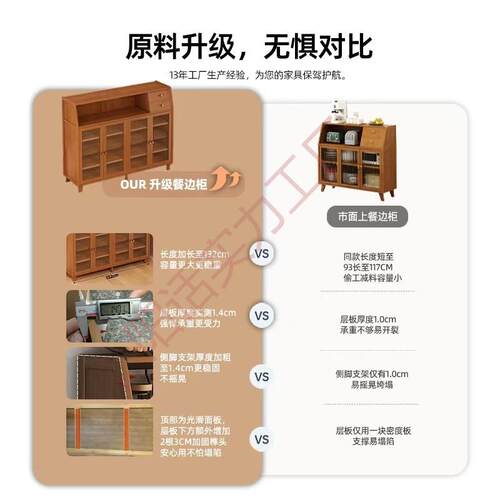 茶水柜储物柜客厅置物柜收纳柜餐边柜子厨房橱柜碗柜咖啡柜杂物柜