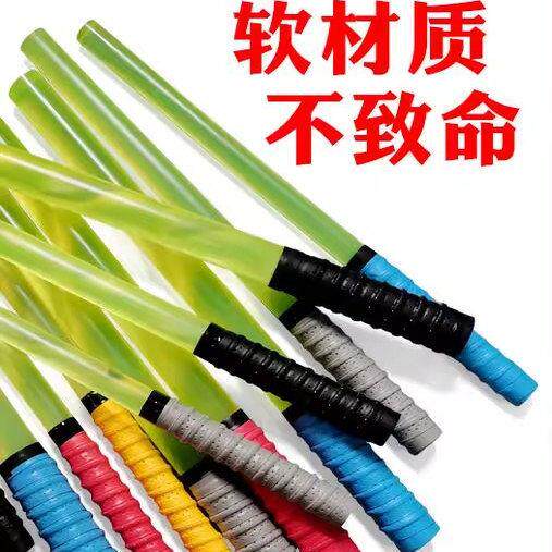 防身合法武器用品聚酯棒防身牛筋棒实心防圆形橡软棍弹性弹力软