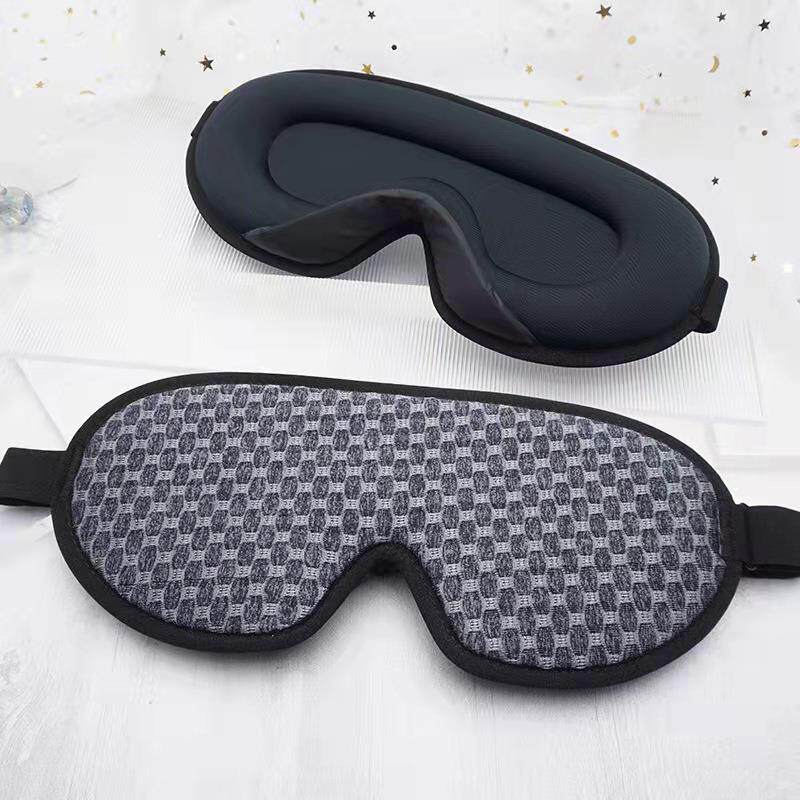 跨境 新款3D睡眠眼罩 立体透气黑色遮光睡眠护眼罩厂家