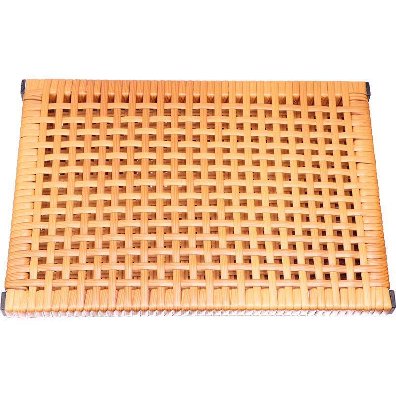 夏天镂空透气凉垫服装厂员工坐垫夏季学生板凳散热垫手工编织藤垫