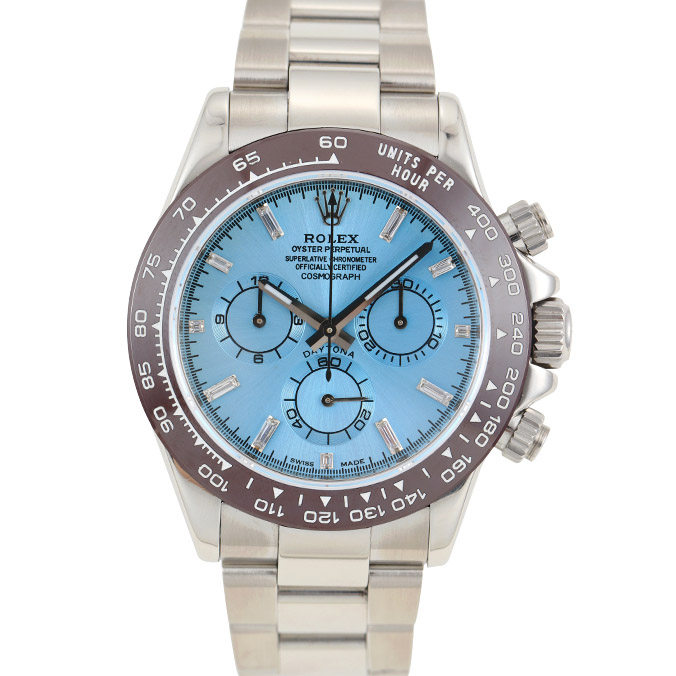 [9.8新]劳力士迪通拿116520后改冰蓝迪自动机械男表40mm