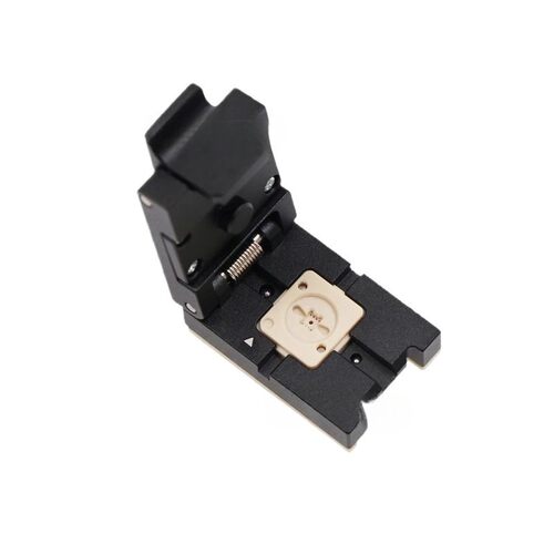DFN8-0.5间距2*2mm尺寸合金翻盖探针测试座老化烧录夹具
