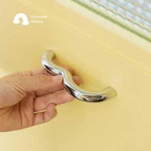 造就工间 复古简约拉手 铜制极简云朵双孔柜门抽屉衣柜把手橱柜