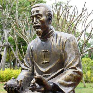 户外仿铜人物雕塑乡村市井文化商业街美陈下象棋玻璃钢装 饰品摆件