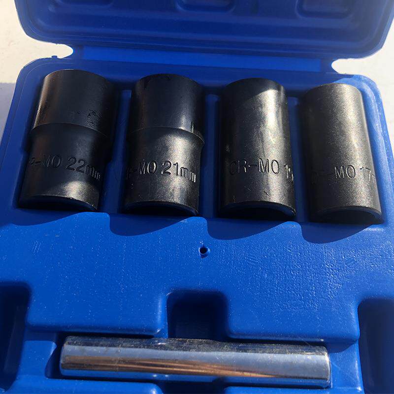 骋121658龙12寸铬钼钢反牙套汽筒/4件套气动风炮套筒厂头修工具家