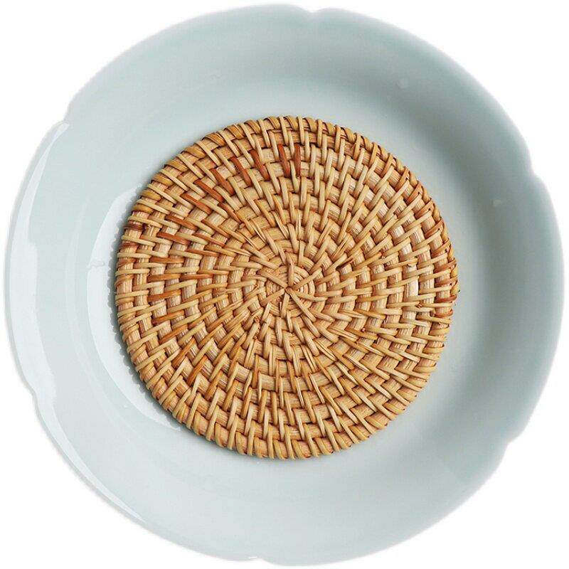 挑雪宋风茶具影青釉葵口壶承盘小壶小盖碗干泡台茶托茶承青瓷纯色