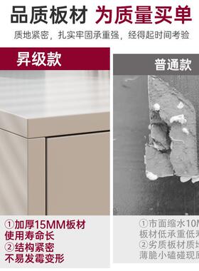 办DAR公办室文下件柜木质带锁储物柜多抽屉主机柜桌物公置柜移动