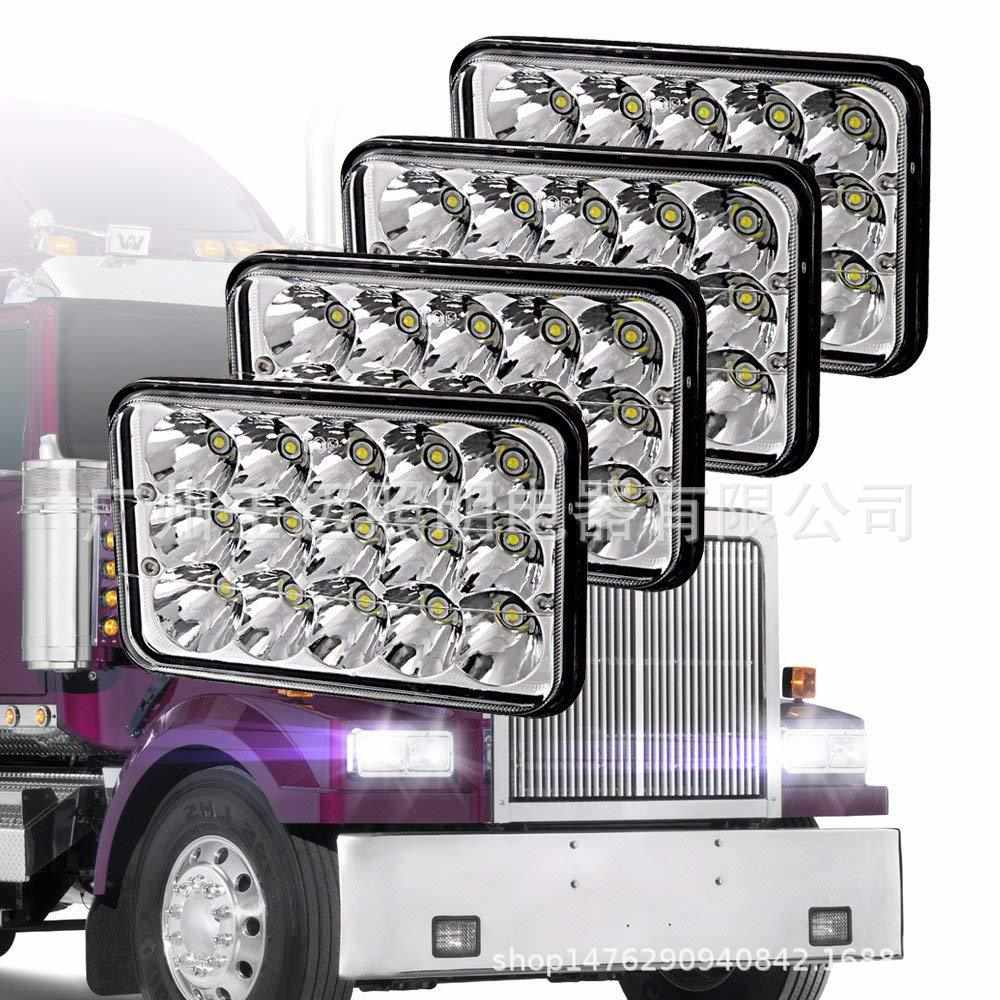 5寸方灯4x6汽车方灯45W汽车LED大灯重卡远近光灯高亮4X6LED工作灯