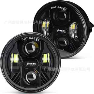 适用福特猛禽F150雾灯06-14款猛禽F150保险杠4.5寸黄白光平面雾灯