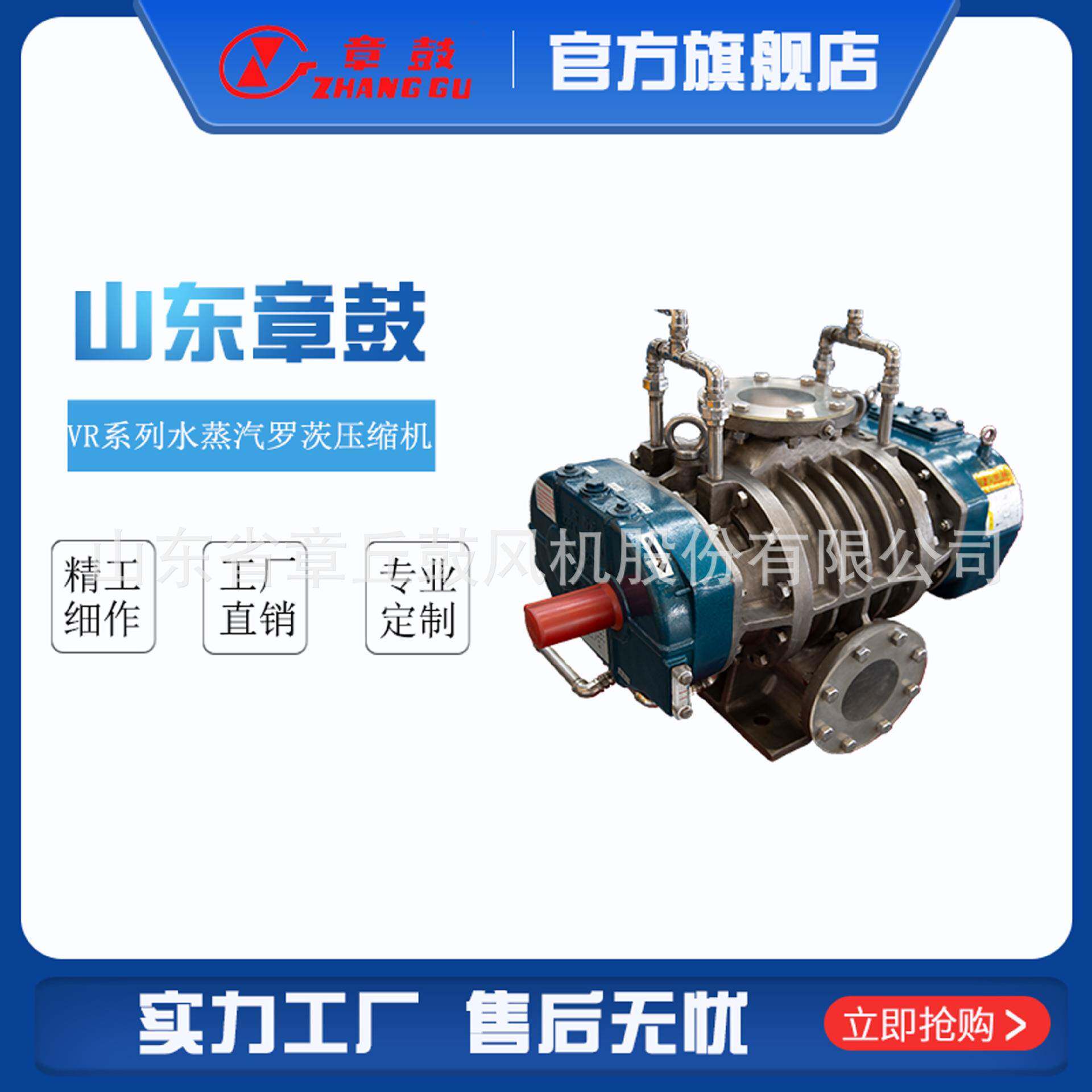 山东章鼓VR系列水蒸汽罗茨压缩机