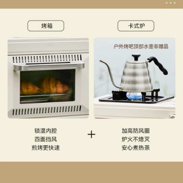 户外便携燃气烤箱便携式25-30L烤炉野外露营多功能一体卡式炉