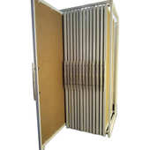 经典 钢板石材大板抽拉展架双面推拉岩板展具批发 瓷砖展示架升级款