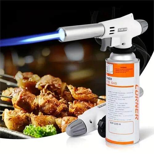 Outdoor Portable Camping Welding Butane Gas Blow Lighter Fla