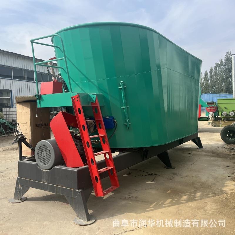 润华24方立式TMR全日粮搅拌机中大型智慧牧场牛羊饲草制备预混机