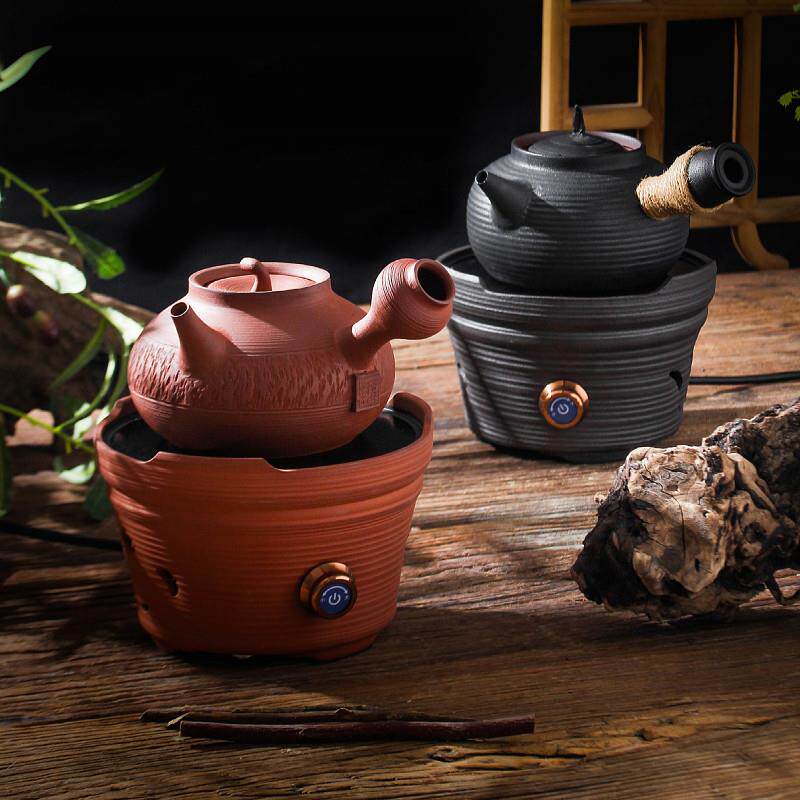 电陶炉煮茶器小型家用静音砂铫煮茶壶防水电陶炉朱泥电茶炉煮茶器