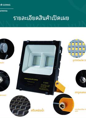 国能工业照明新款防眩光投光灯防水户外高亮射灯50W100W150W200W