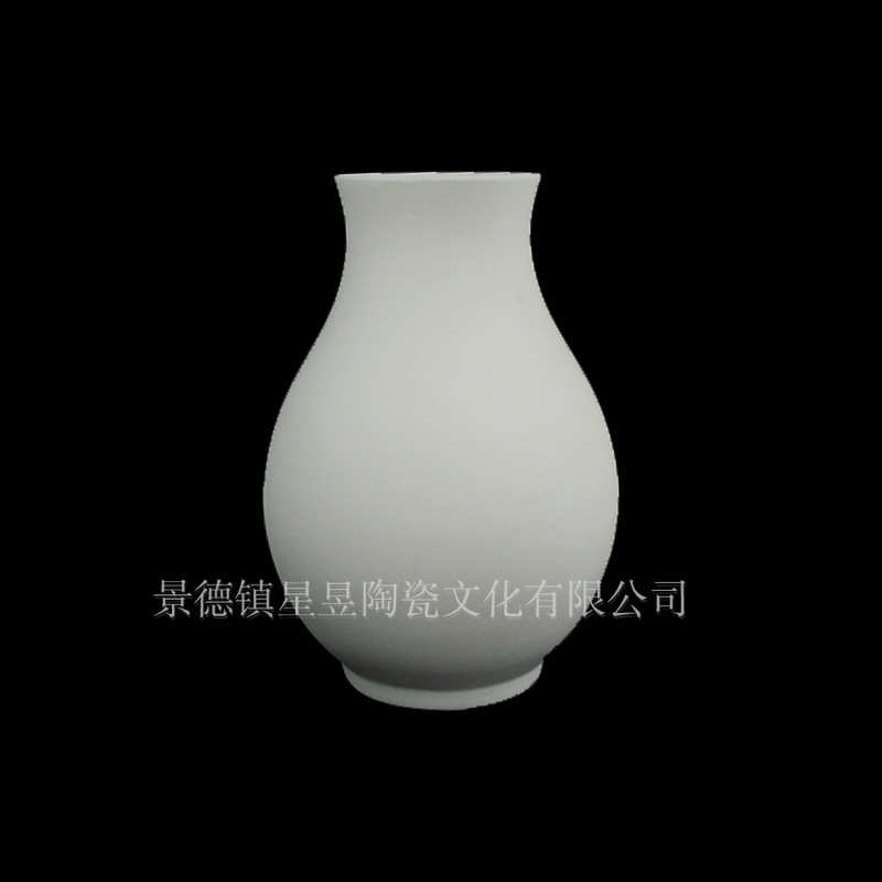 景德镇陶瓷花瓶中式白胎素坯台面大件花瓶摆件素烧坯陶艺素陶花瓶