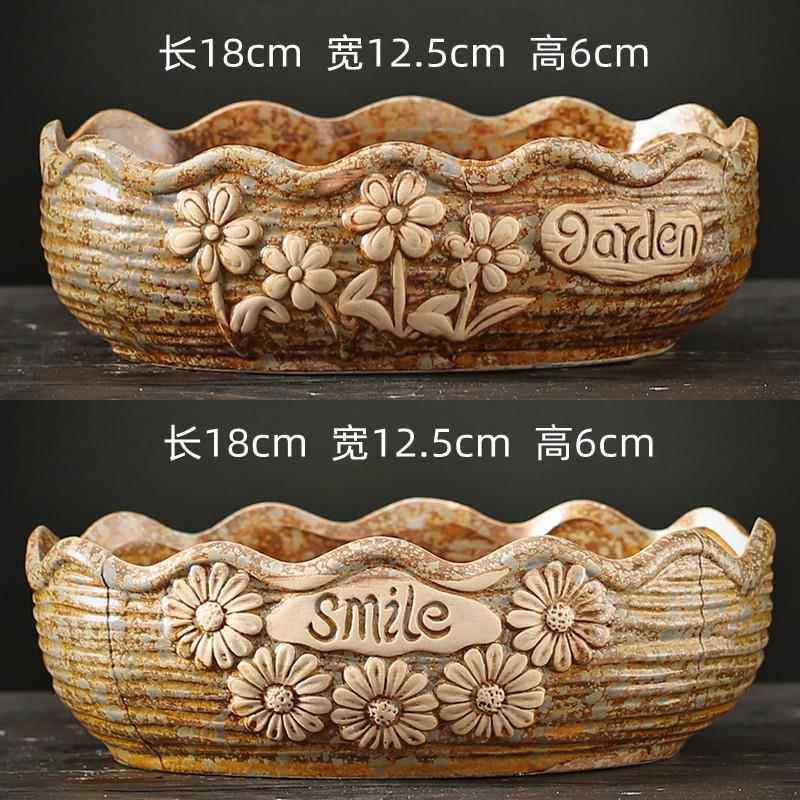 大号多花盆陶瓷创意简约粗陶大花大口径多肉肉特植物大盆拼盆价盆,鲜花速递/花卉仿真/绿植园艺,花盆,淘宝优惠券,粉丝福利购,淘宝优惠卷