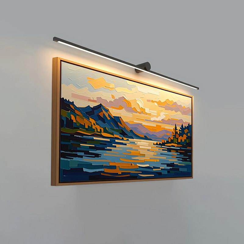 镜前灯丹麦极简设计LED长条壁灯 北欧简约现代照画过道背景墙灯具