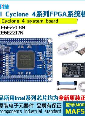 Intel Cyclone 4 EP4CE6E22C8N FPGA系统板核心板开 发板支持定制