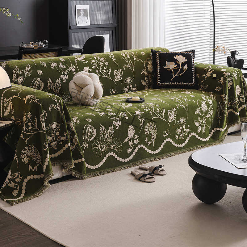 沙发垫法式复古盖布2024新款四季通用全盖轻奢高级感中古风沙发巾