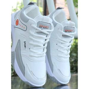 秋冬款软底皮面百搭球鞋男士防滑运动鞋鞋青少年防水休闲跑步男鞋