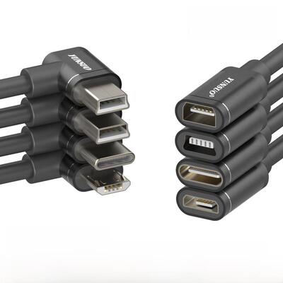 90度弯头迷你usb micro - rusb型公母t接口汽车驾驶记录仪数字狗超短充电电源适配器延长电缆