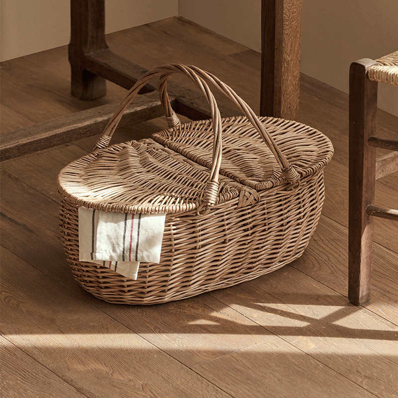 采摘水织篮收纳竹篮购物收纳筐藤编手提菜篮野餐篮子果蔬柳编篮,收纳整理,其他收纳篮,淘宝优惠券,粉丝福利购,淘宝优惠卷