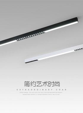 一字长条极简客厅格栅吸顶灯2026年新款线条灯明装卧室无主灯照明