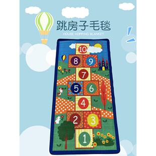 跳房子游戏毯子儿童设备感官训练设备垫子跳跃触摸高毯子跳跃地板