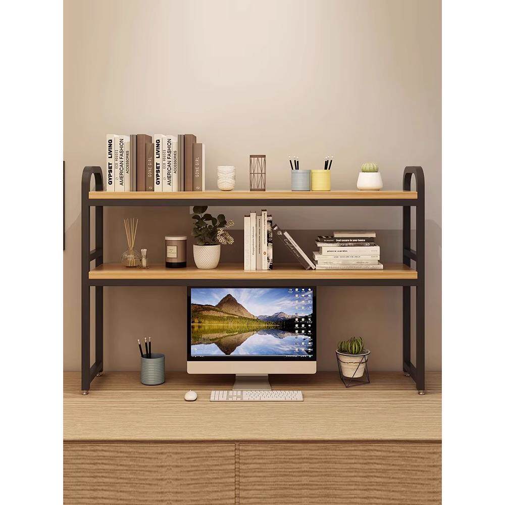 书桌置物架桌上桌面书架简易学生家用宿舍多层简约电脑桌子收纳架