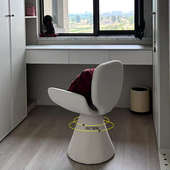 轻奢化妆凳卧室梳妆凳单人沙发椅奶油风家用衣帽间女生梳妆台椅子