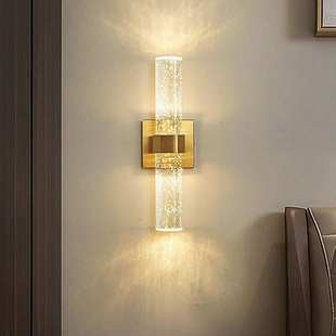 2024年新款水晶壁灯酒店客房床头灯饰现代简约卧室客厅餐厅创意灯