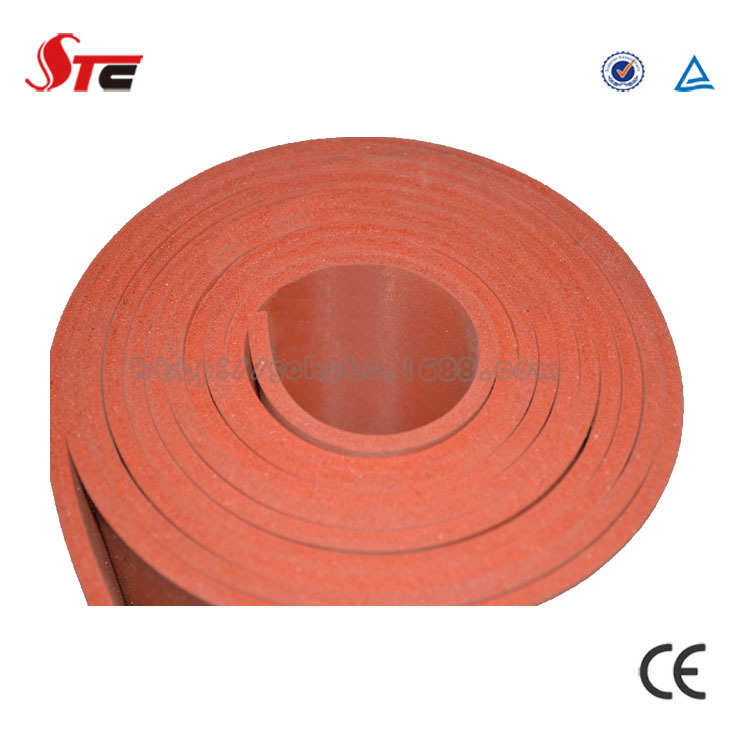 密封机垫发泡硅胶机海绵胶耐高温烫厂家直销压发泡烫画红色烫金