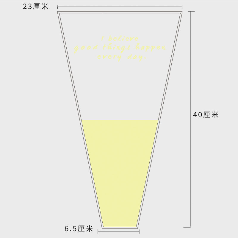 简易英文透明花束套袋鲜花玫瑰防水多支塑料包装袋花纸单支袋摆摊