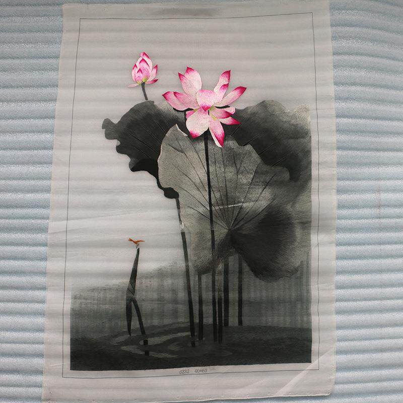 白妹手工绣品小幅苏绣单面绣装饰画动物花草手工刺绣工艺品绣片