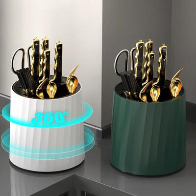 Wholesale Rotating Kitchen Knife Rack and Utensil Organizer
