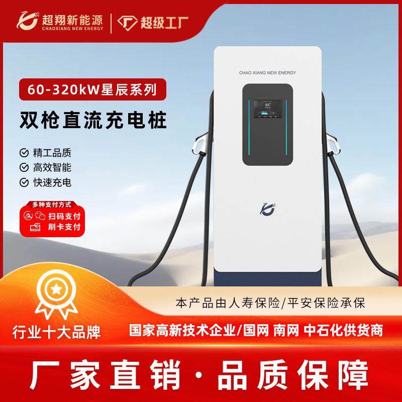 新能源充电桩汽车直流充电桩60kw20kw双枪快充桩商用运营充电站