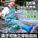 儿童连体下水裤 玩水防水透气超轻幼儿园宝宝赶海服雨靴一体涉水裤