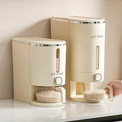uforu 米桶厨房按压出米夹缝式米桶箱米缸20斤食品级密封防虫防潮