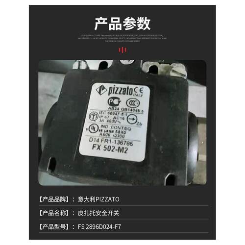 pizzato皮扎托微动开关FS 3096E024-M2意大利进口库存