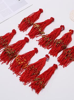 Imitation Peach Wood Red String Bracelet, Handmade New Desig