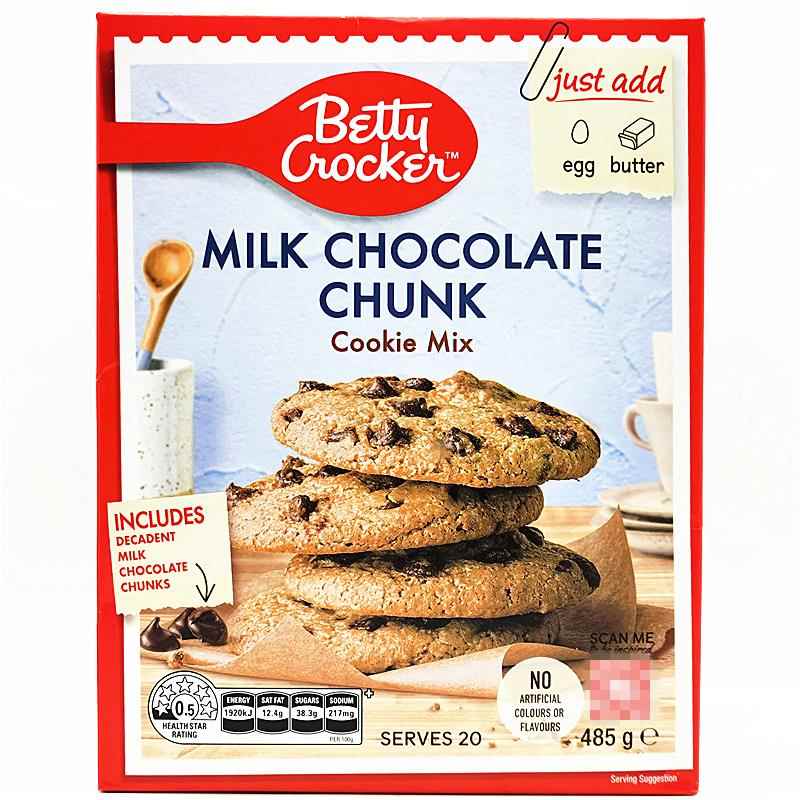 485g BETTY CROCKER COOKIE MIX贝蒂妙厨牛奶巧克力块甜饼制作粉