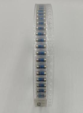 现货供应直插五色环碳膜电阻 MF金属膜电阻1/2W 0309 ±1% 100PPM