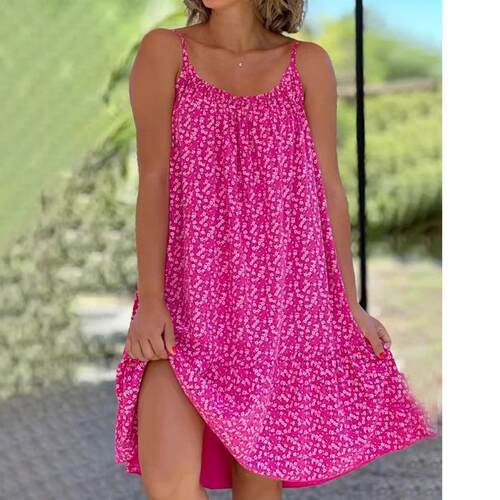 Polka dot camisole dress for women波点吊带连衣裙女