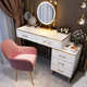 网红小户型卧室桌椅配套 小户型卧室梳妆台 北欧梳妆台 收纳一体