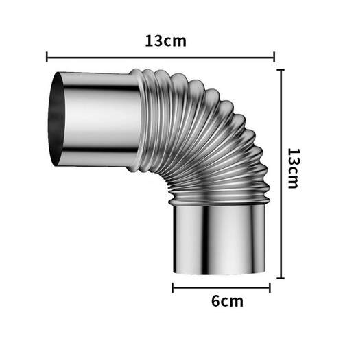 户外露营帐篷柴火炉配件烟囱管防烫罩防火星耐高温可拆卸不锈钢