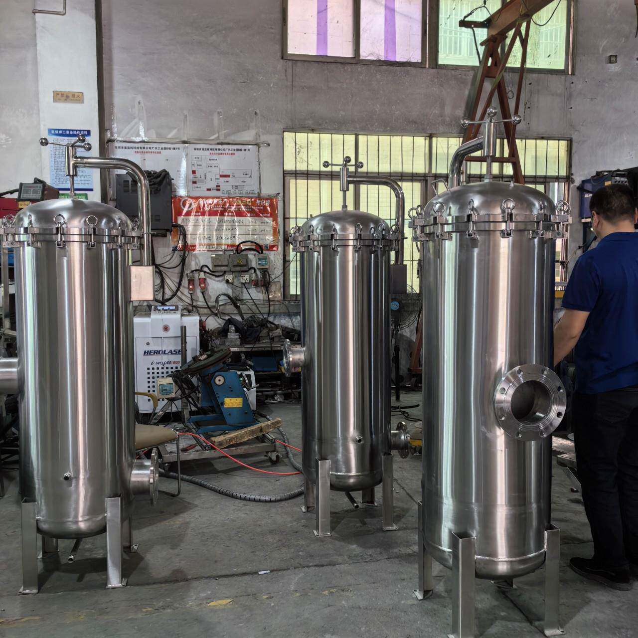 生产304/316L不锈钢布袋式过滤器工业电泳漆涂料冷却水废水过滤器