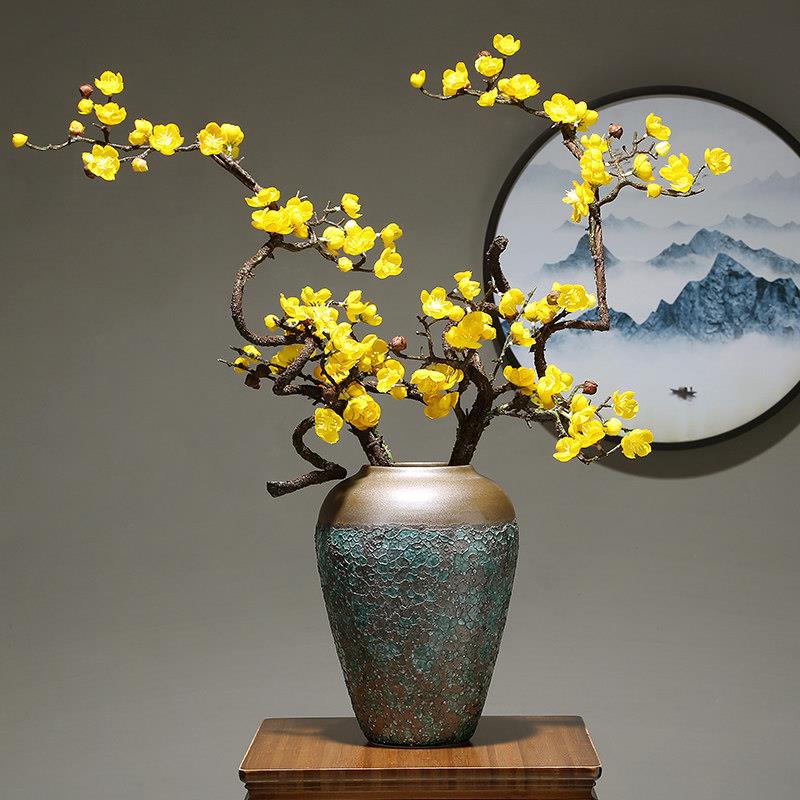 景德镇现代简约花瓶客厅餐桌轻奢插花陶瓷花瓶干 干燥花装饰品花