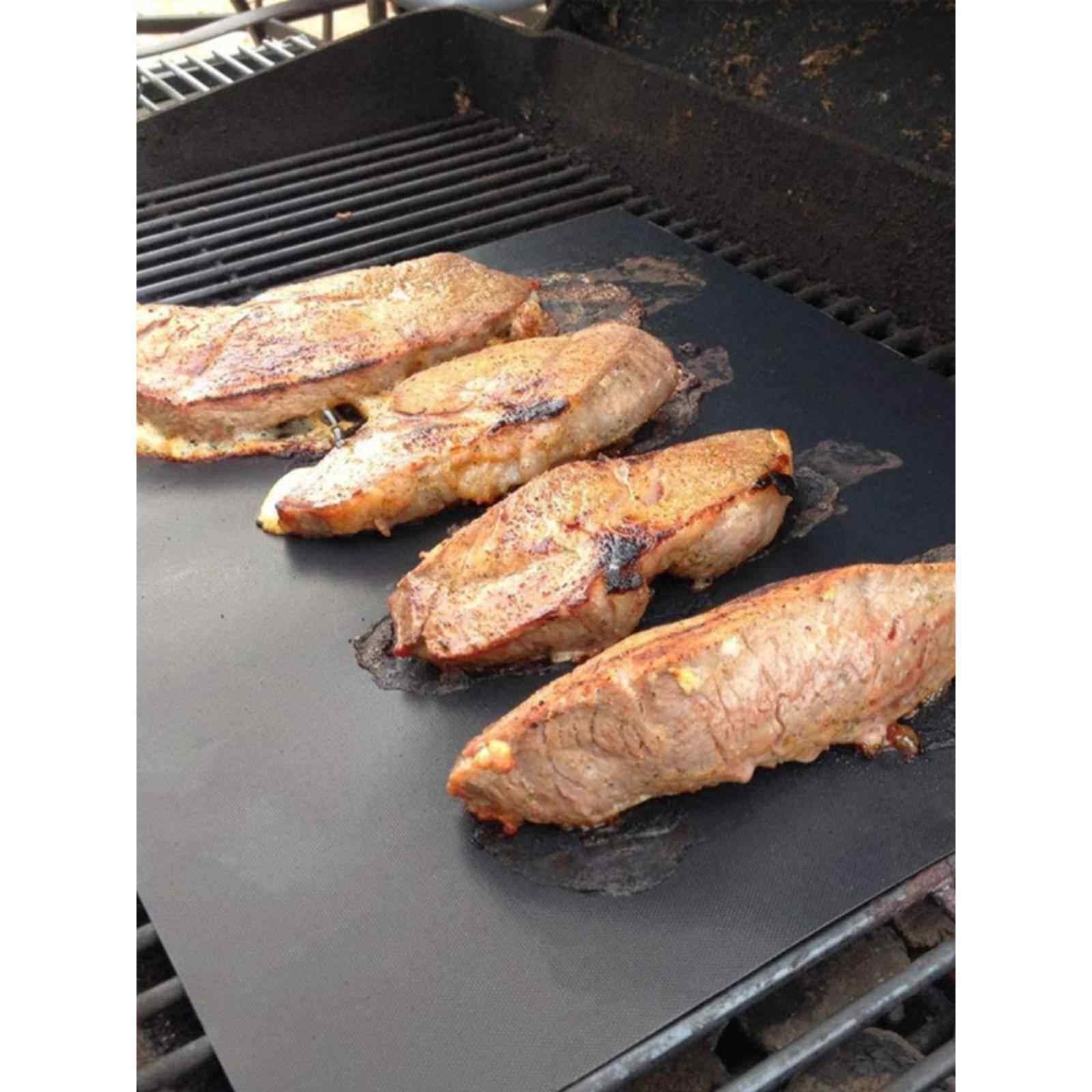户外聚餐烧烤垫不粘耐高温BBQ烤肉垫家用烤箱烘焙纸防油布防油纸